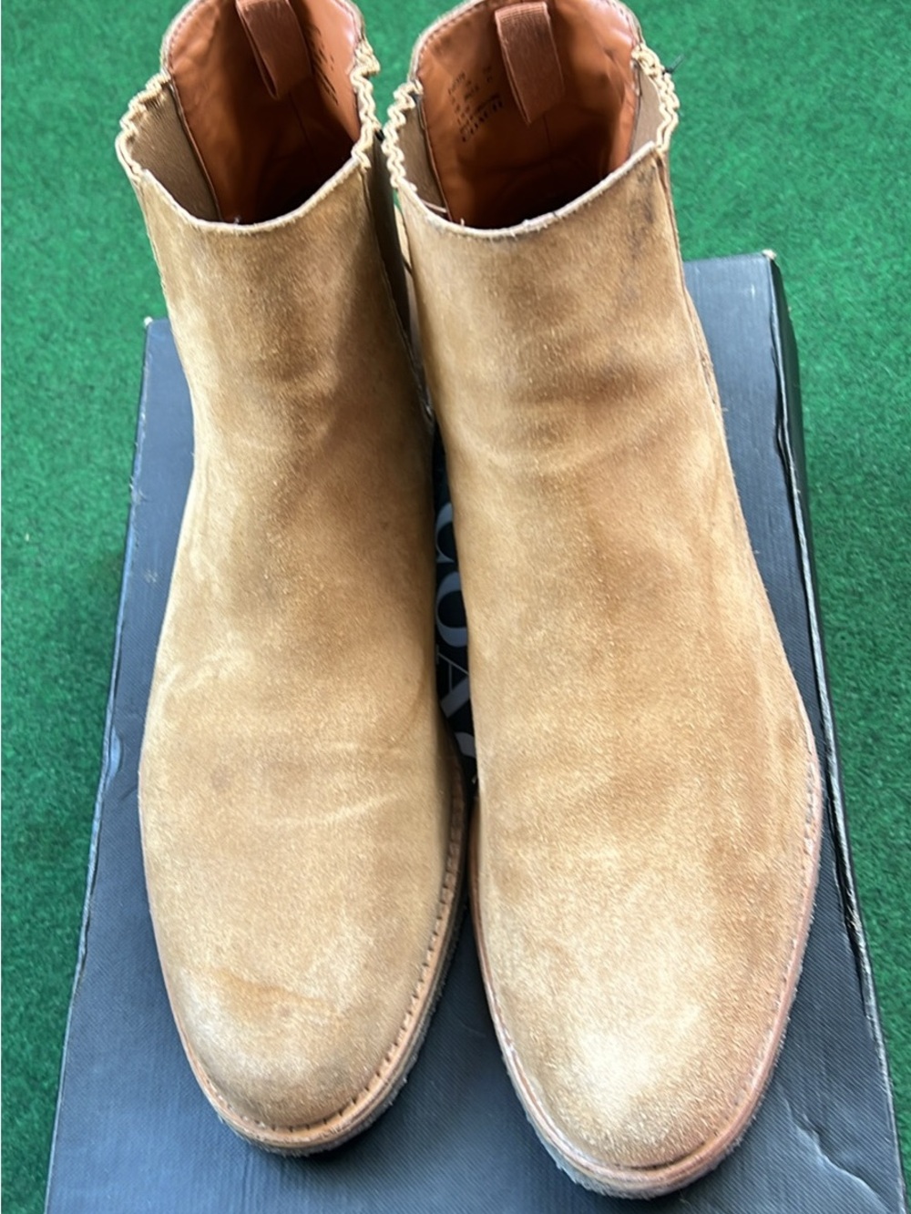 Coach Men's Suede Chukka Boots in Tan